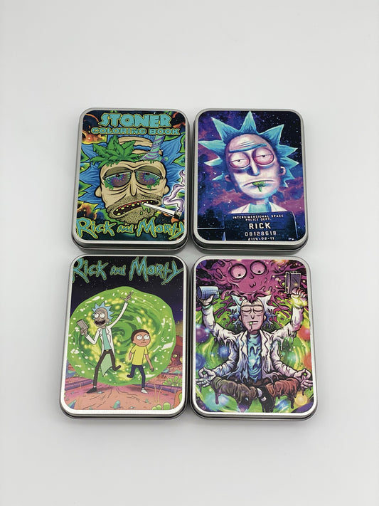 Metal Storage Tin Large Rick and Morty