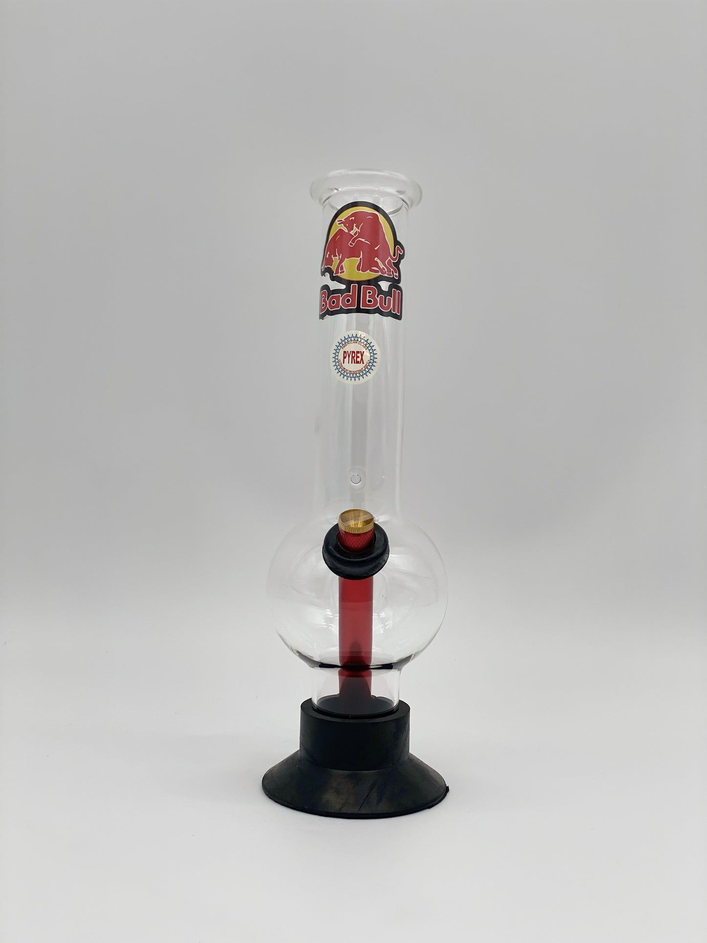 Pyrex Large Bonza Bubble Bong 30cm Bad Bull