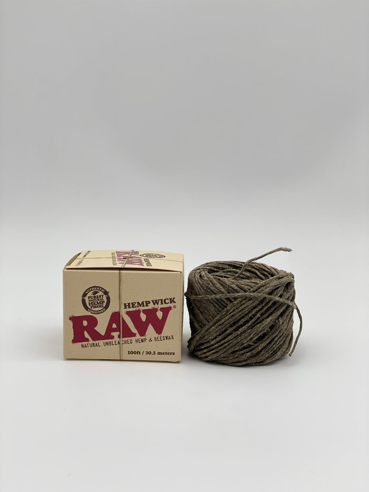 RAW Hemp Wick 100ft