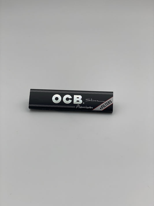 OCB Premium Black King Size Slim with Tips
