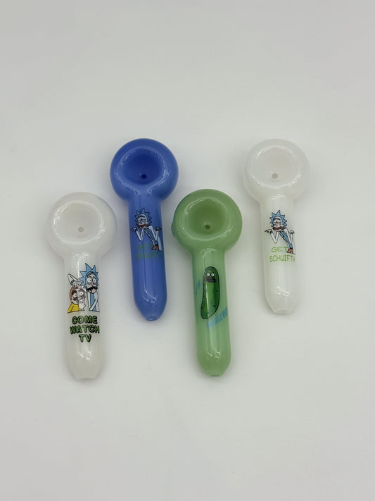Rick and Morty Glass Pipe 11.5cm