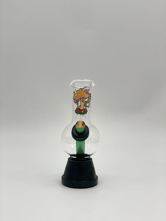Pyrex Small Bonza Bubble Bong 20cm Mushroom