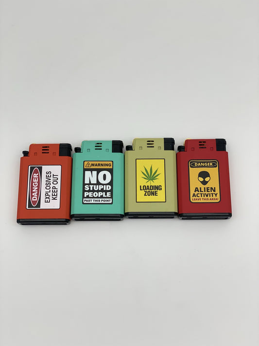 Dual Flame Flint Jet Lighter Warming Designs