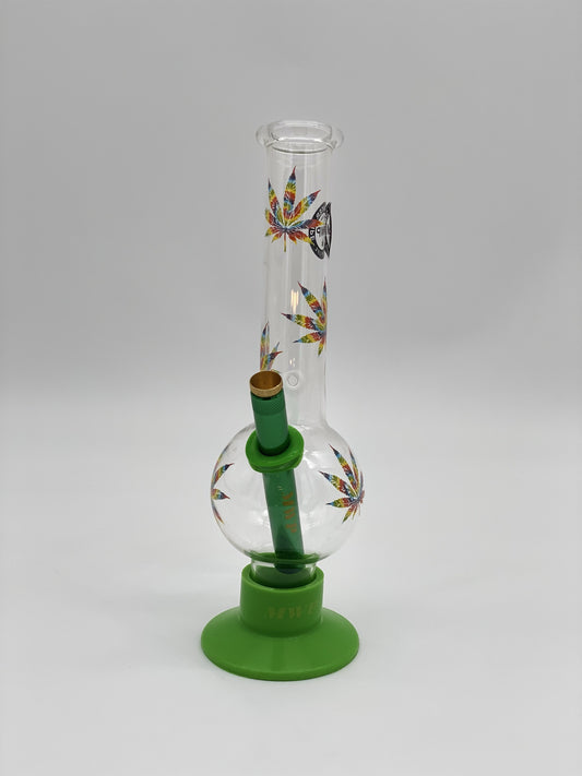 MWP Medium Bent Bubble 25cm Rainbow Leaf