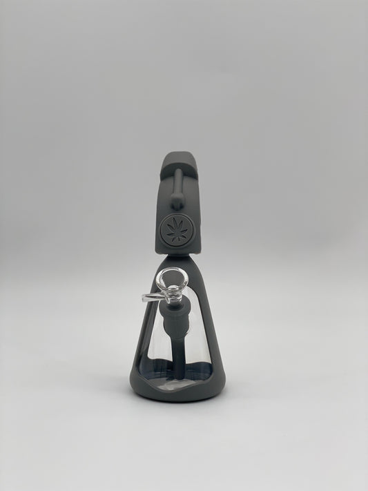 Silicone Easter Island Statue Grey 19cm