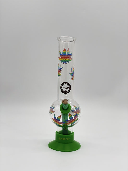 MWP Large Bent Bubble 30cm Rainbow Leaf