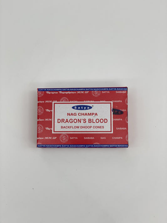 Nag Champa Backflow Dhoop Cones Dragon’s Blood
