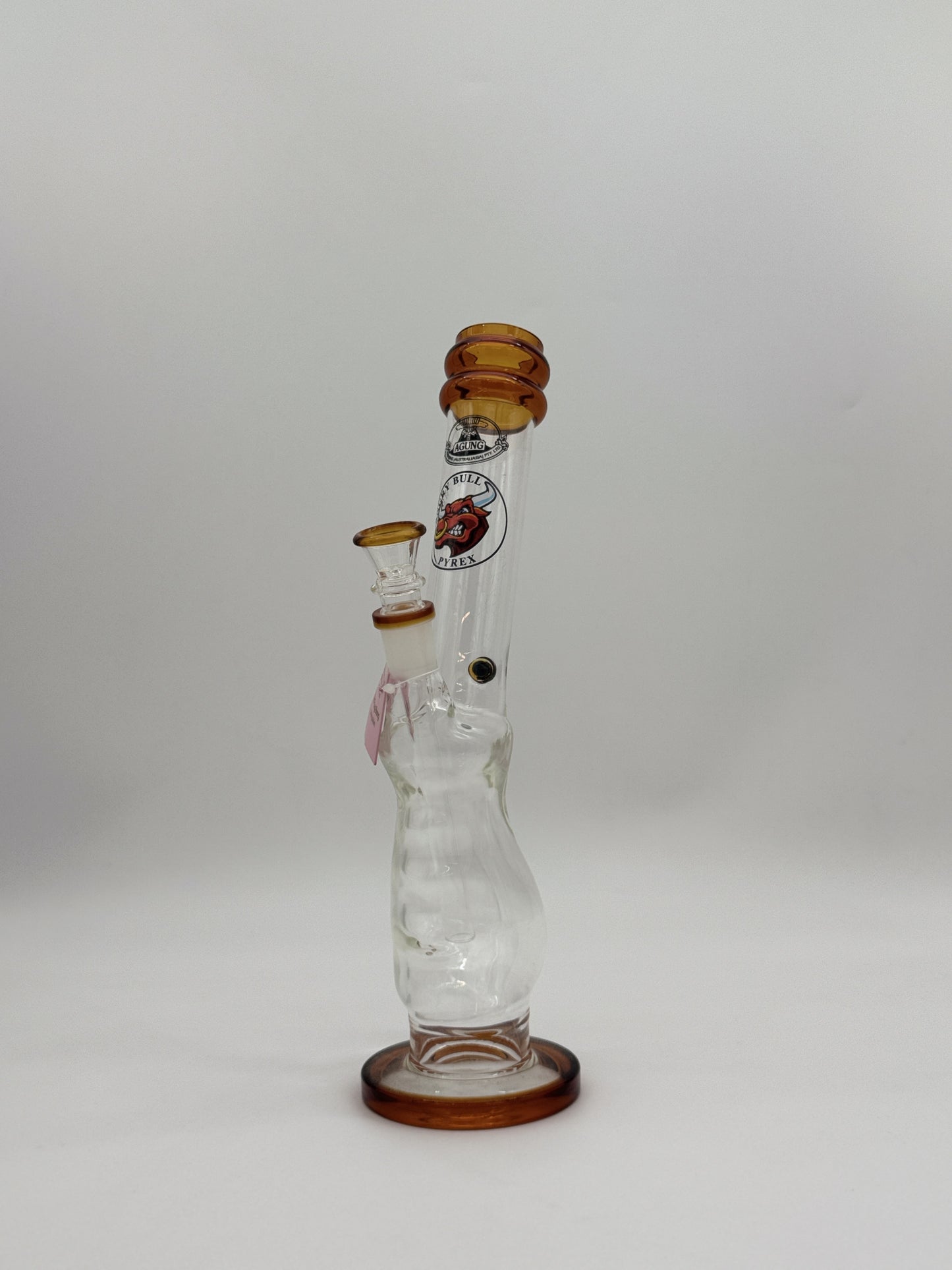 FULL GLASS LARGE GRIPPER BONG