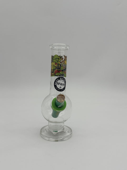 MWP Small Bent Bonza Bubble Bong 20cm Yoda 1