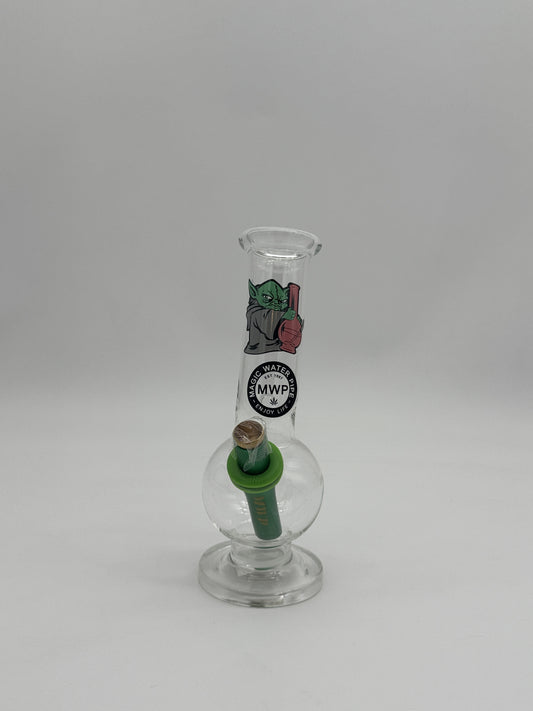 MWP Small Bent Bonza Bubble Bong 20cm Yoda
