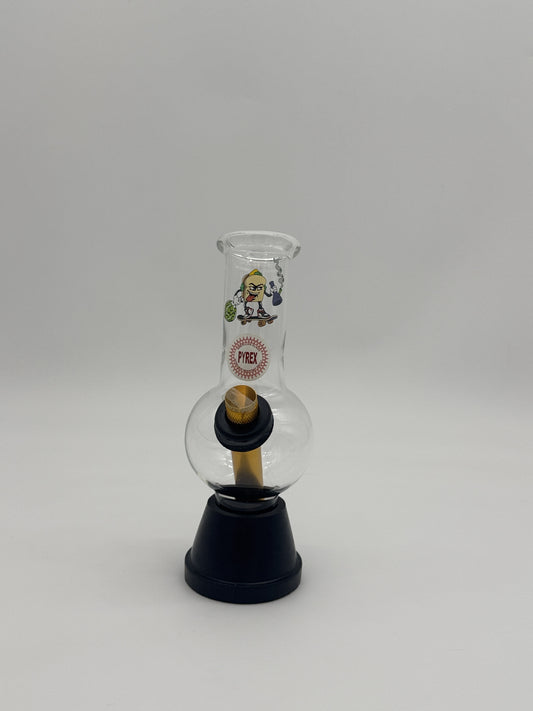 Pyrex Small Bonza Bubble Bong 20cm Sandwich Skater