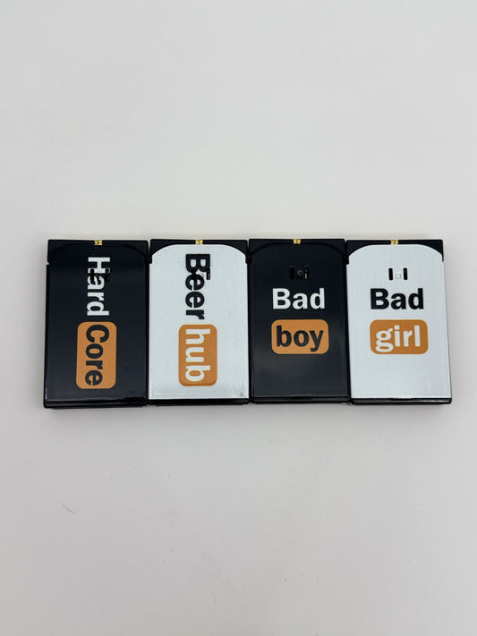 Metal Dual Flame Mixed Hub Designs