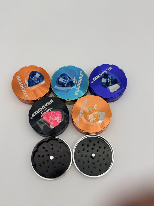 Headchef Razor Metal Grinder 2pc 62mm Assorted Colours