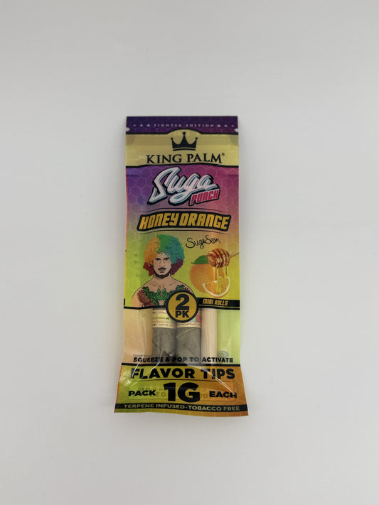 King Palm Suga Punch Honey Orange Mini Rolls 2p 1g