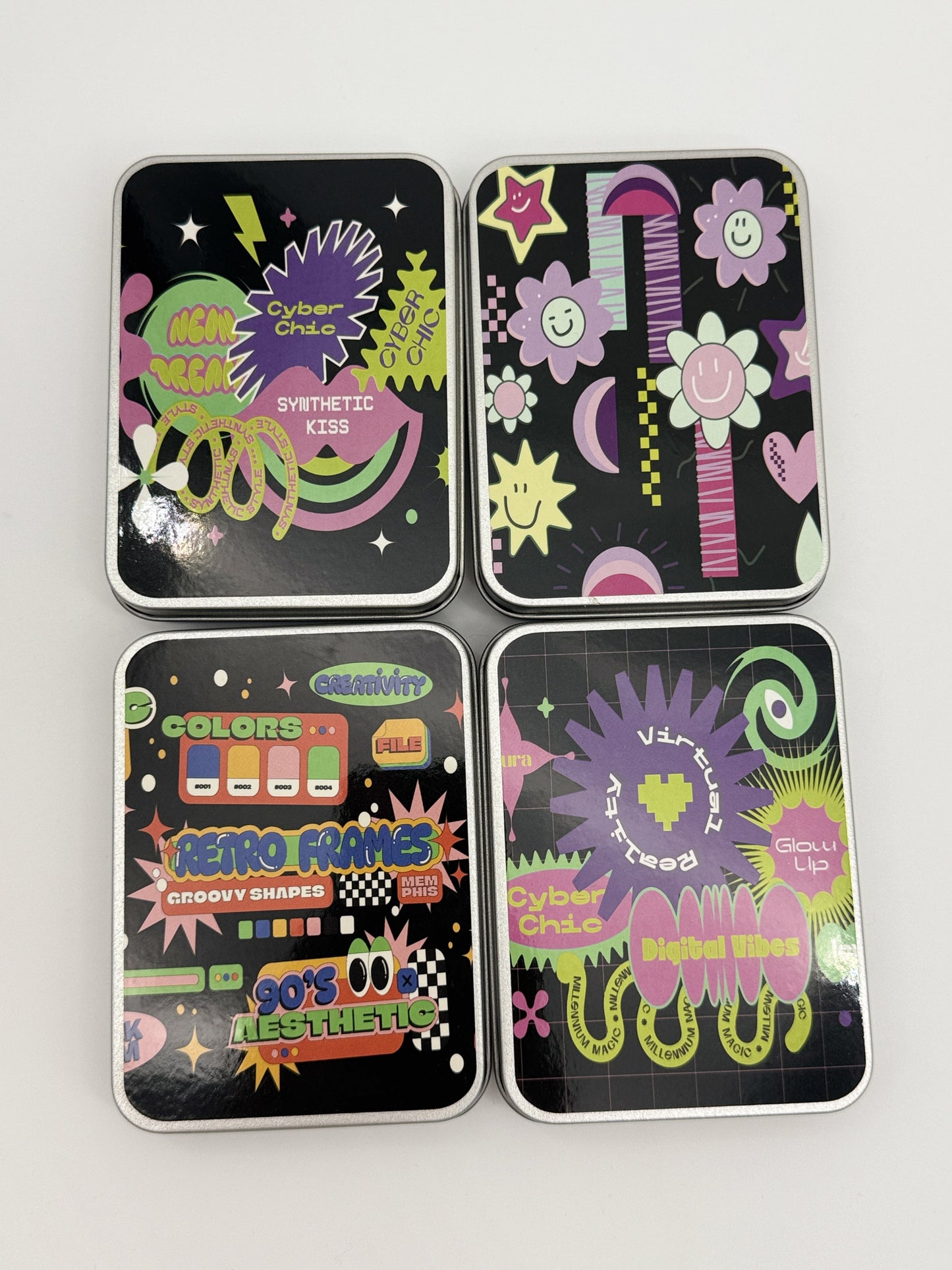 Storage tin Large Trendy Mix Assorted