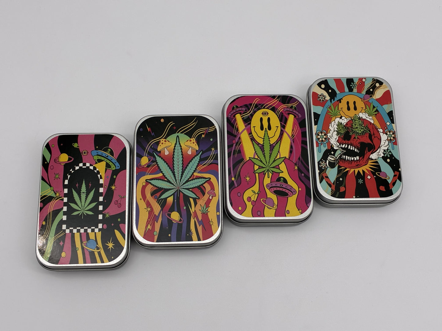 Storage Tin Small Leaf Assorted