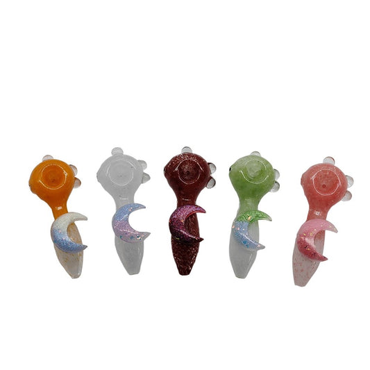 Glass Pipe 11cm Moon
