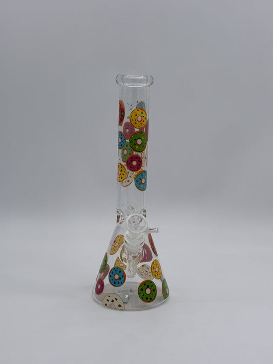 Medium Beaker Bong 28cm Donuts