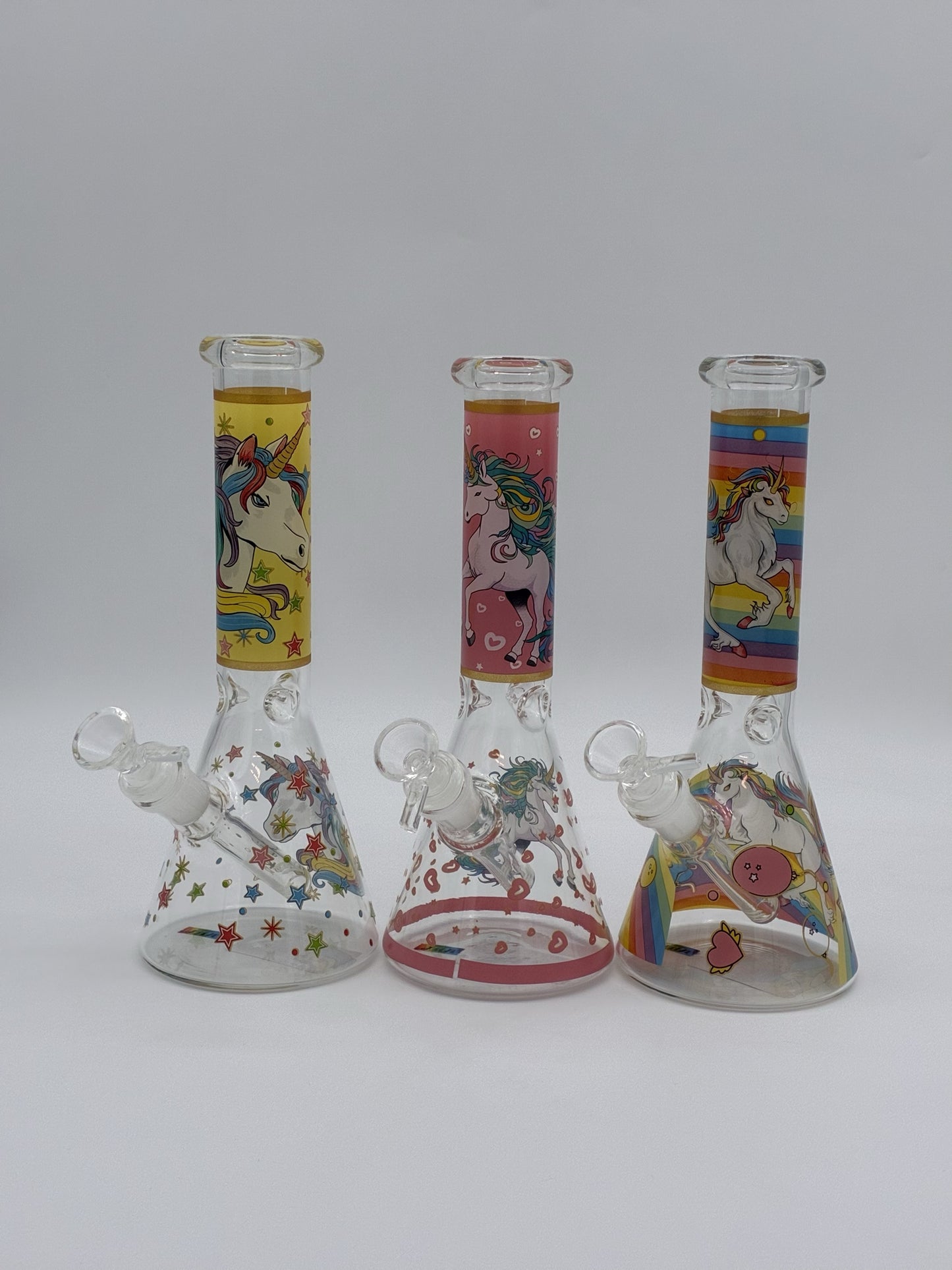 Medium Beaker Bong 25cm Unicorn Assorted
