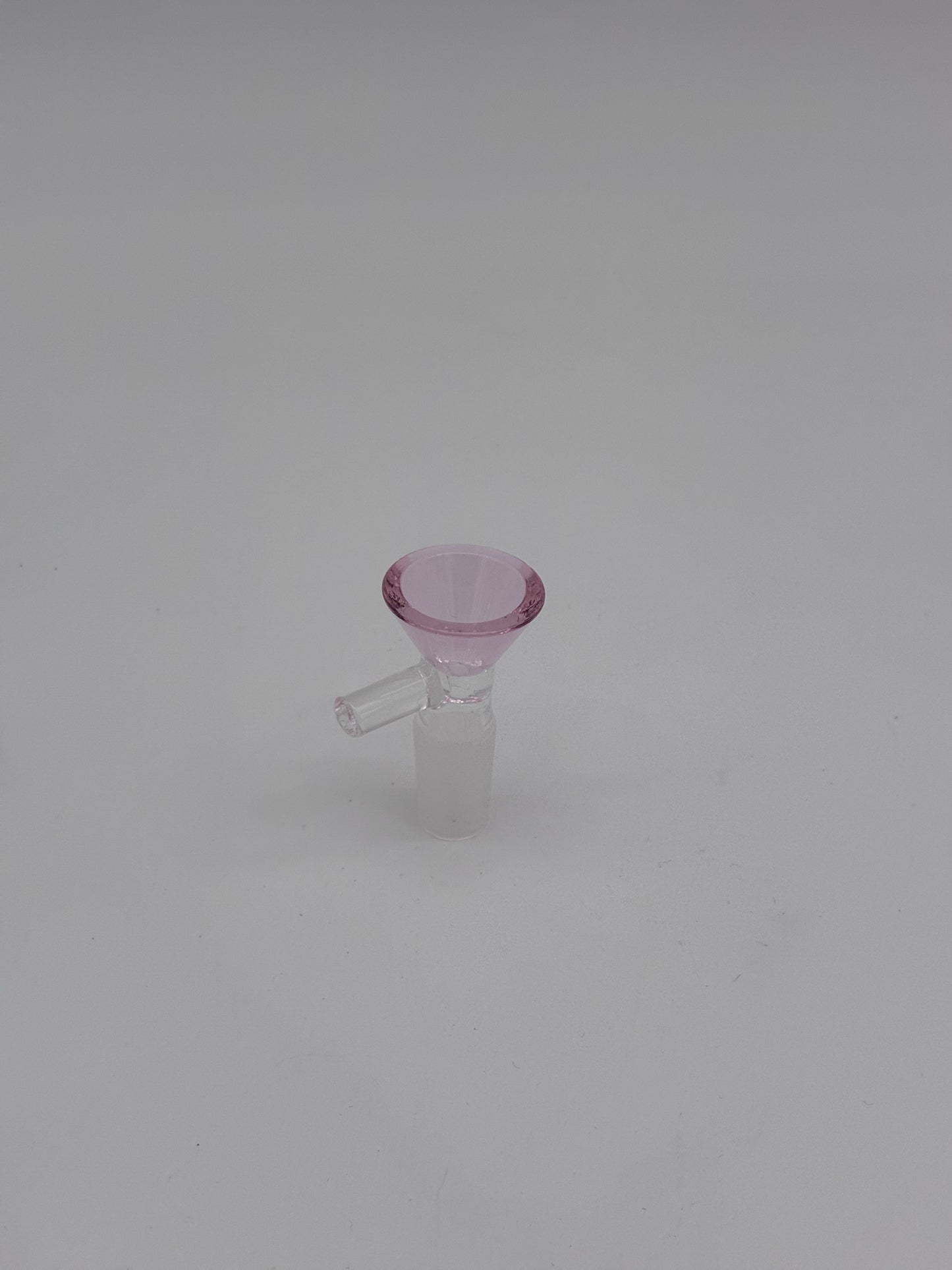 Glass cone piece 14mm Pink Bowl