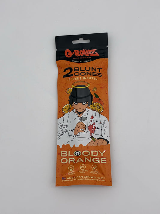 G Rollz Terpene Infused Cones 2p Bloody Orange