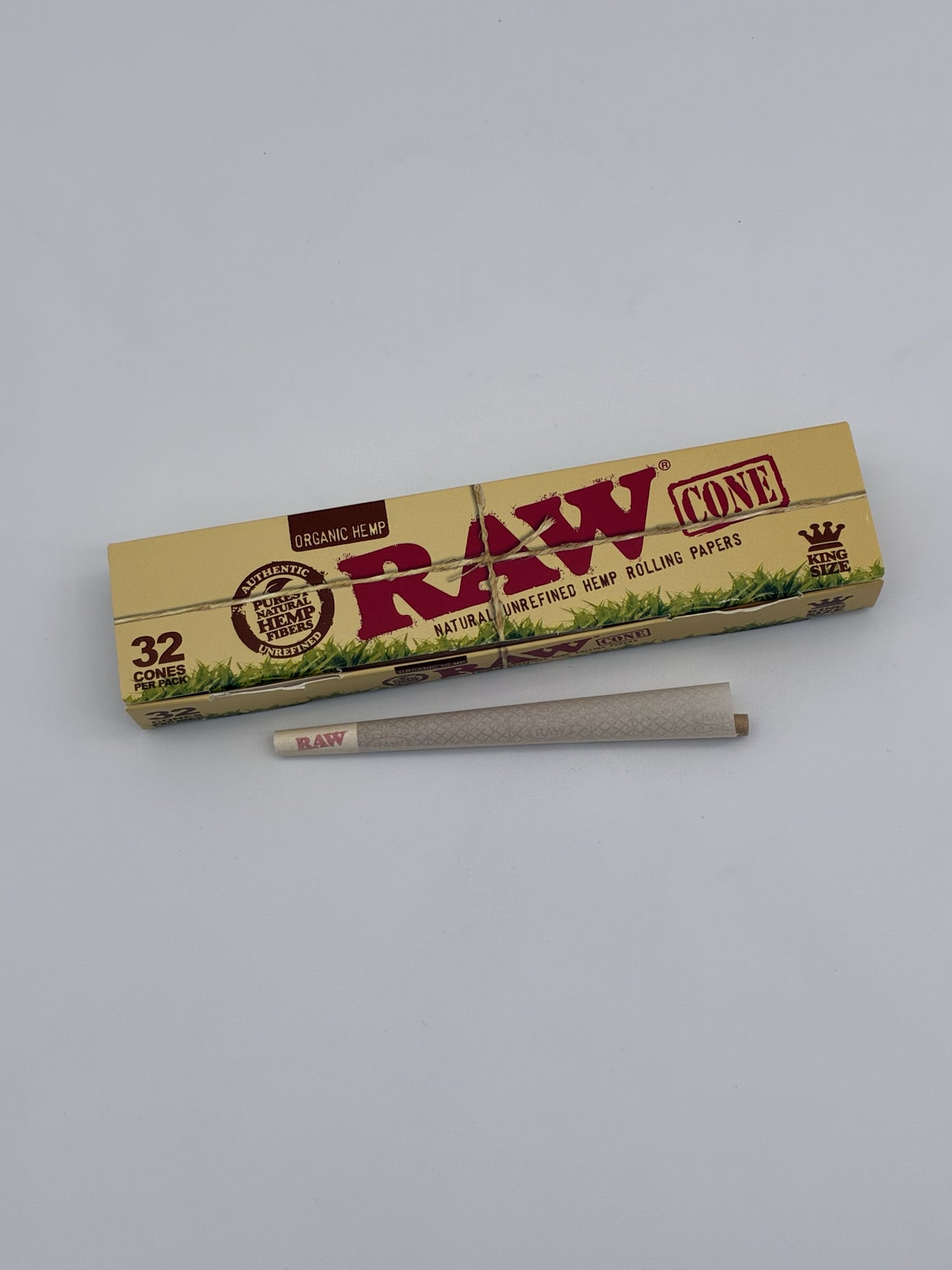 Raw Organic King Size Cone 32 Pack