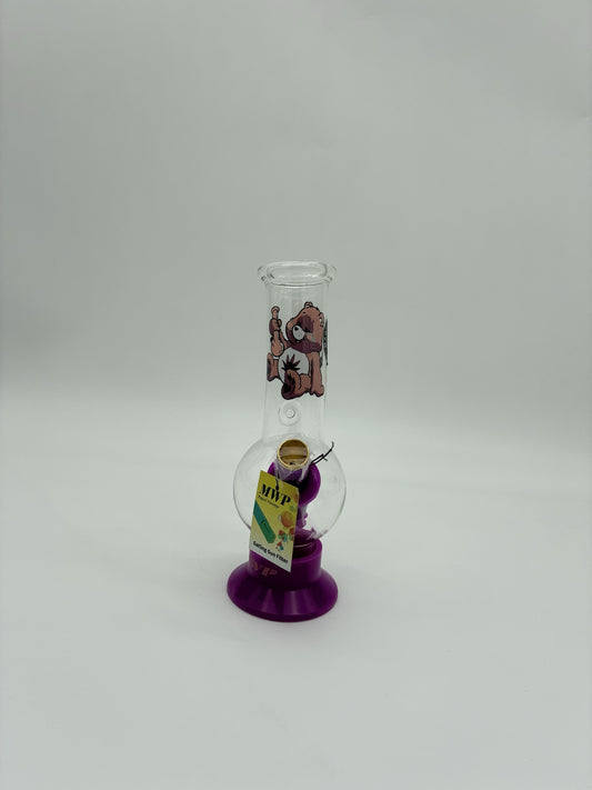 MWP Small Bent Bubble Bong 20cm Care Bear