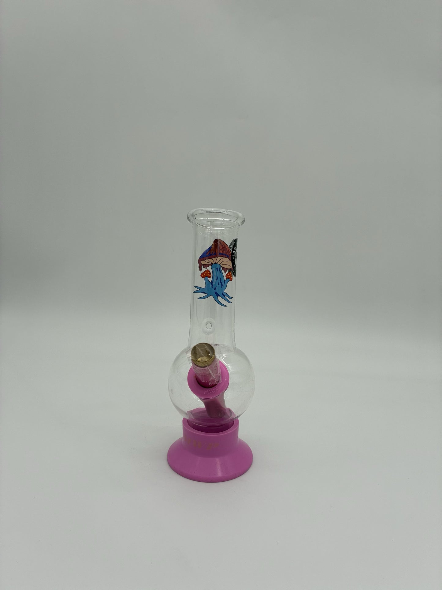 MWP Small Bonza Bubble Bong 20cm Mushrooms