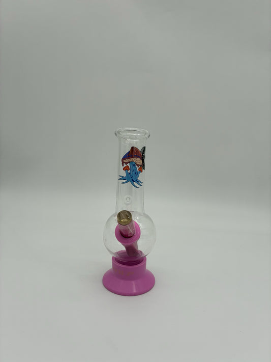 MWP Small Bonza Bubble Bong 20cm Mushrooms