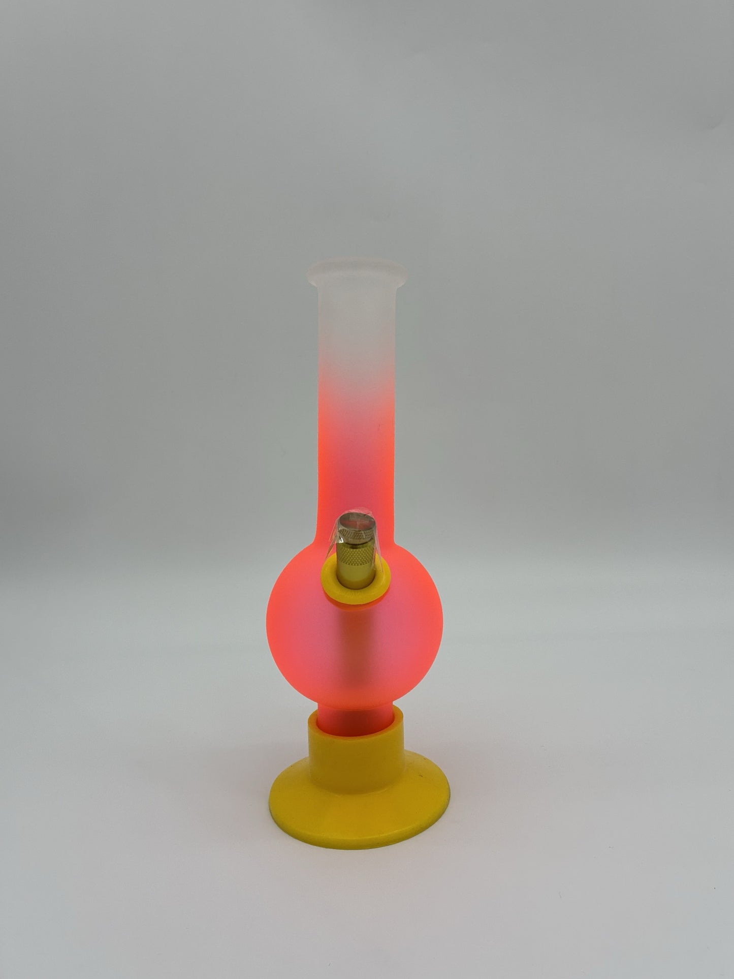 MWP Medium Bent Bubble Bong 25cm Orange and White