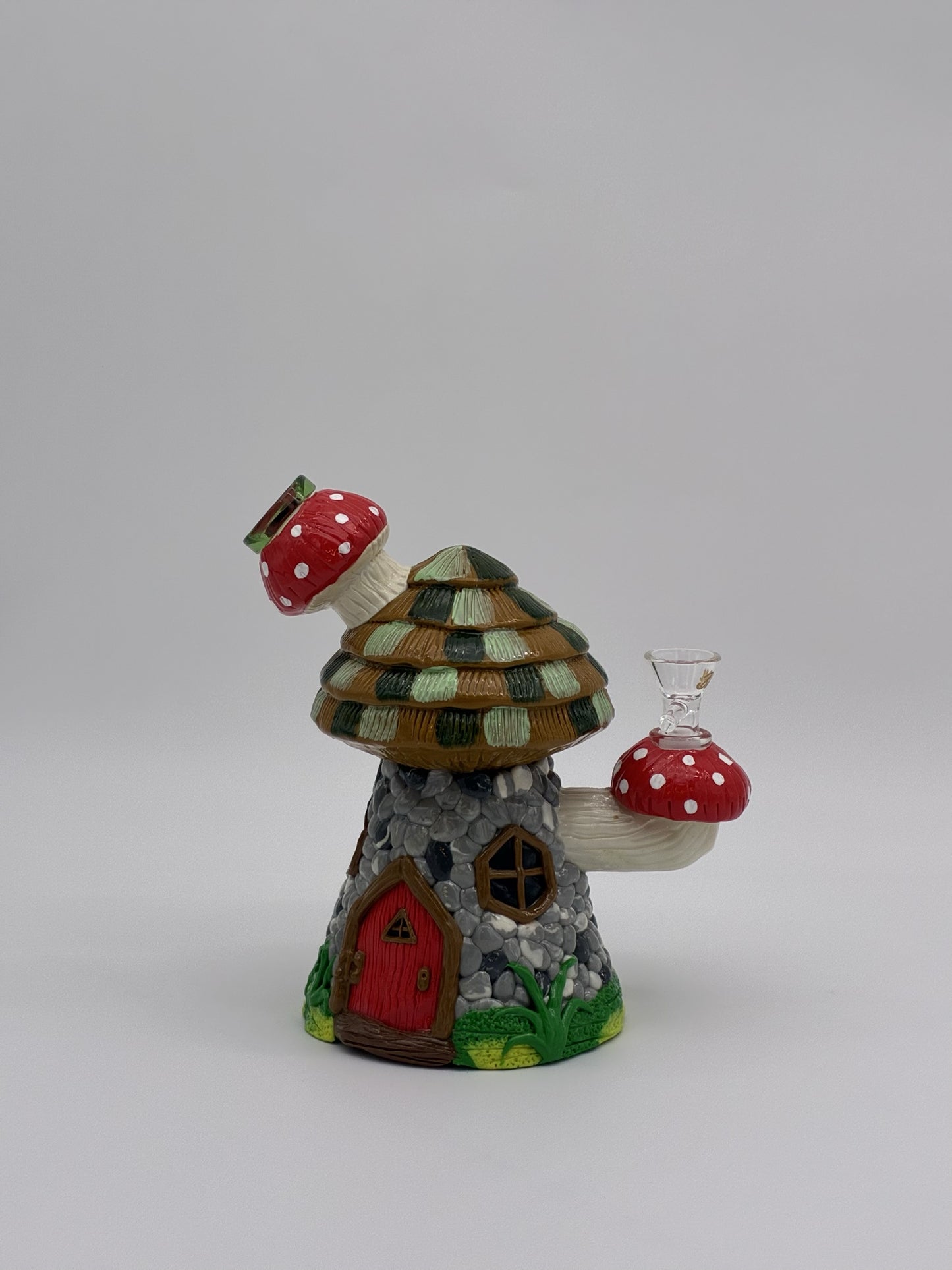 3D Mushroom Glass Bong 20cm