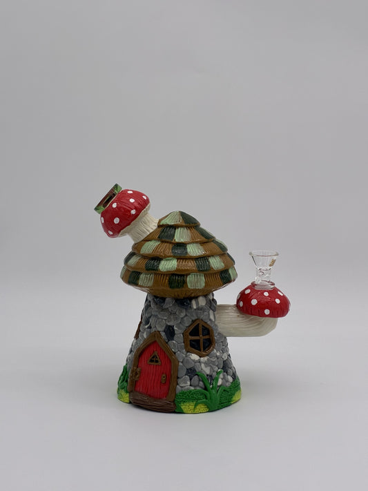 3D Mushroom Glass Bong 20cm