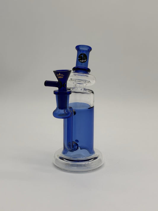 Stone Age Mini Percolator Bong 19cm Blue