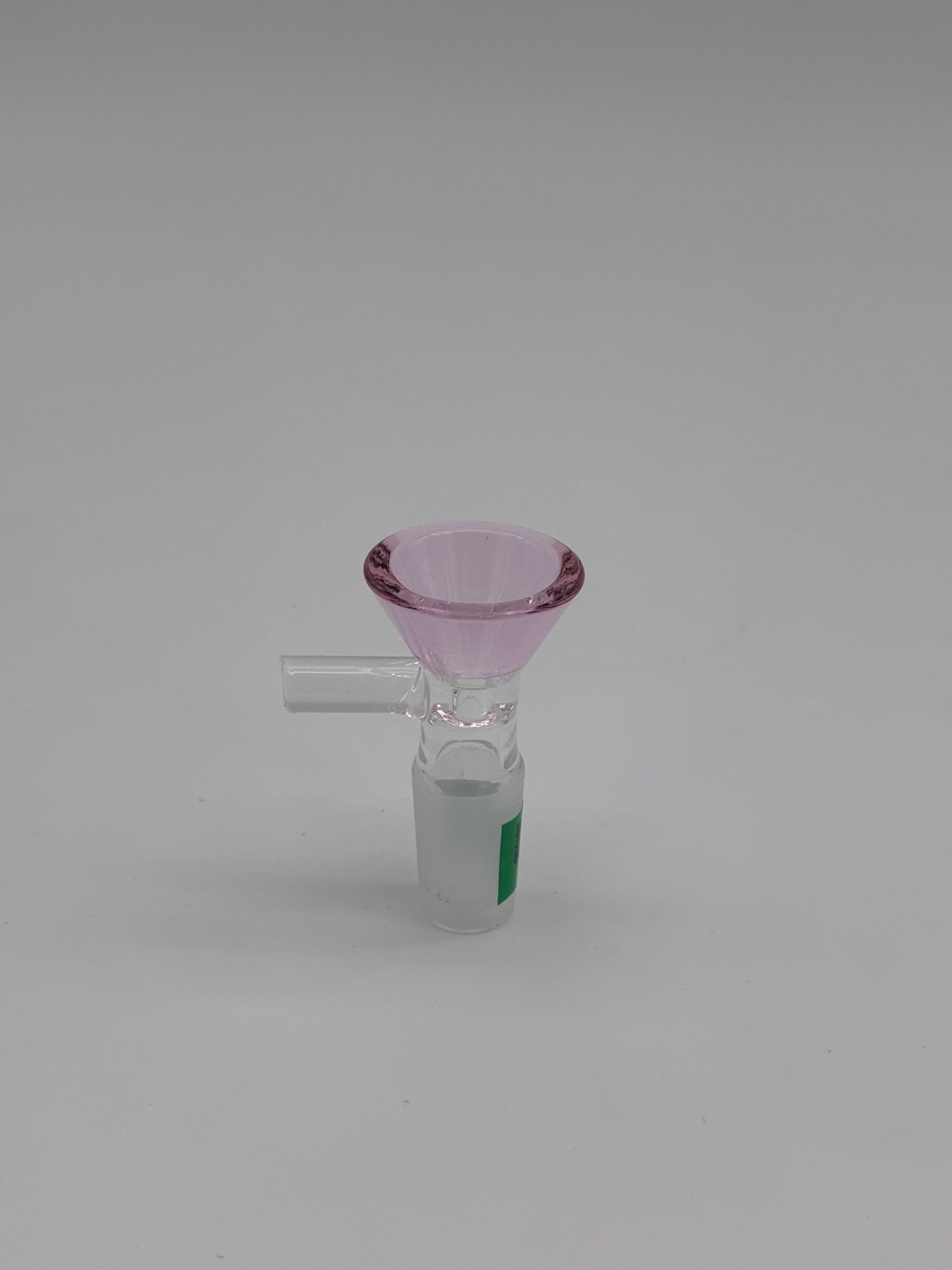 Pink Glass Cone Piece with Handle 14mm