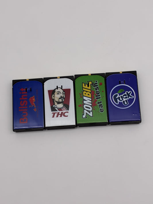 Dual Flame Lighter Mock Brand Design Assortef