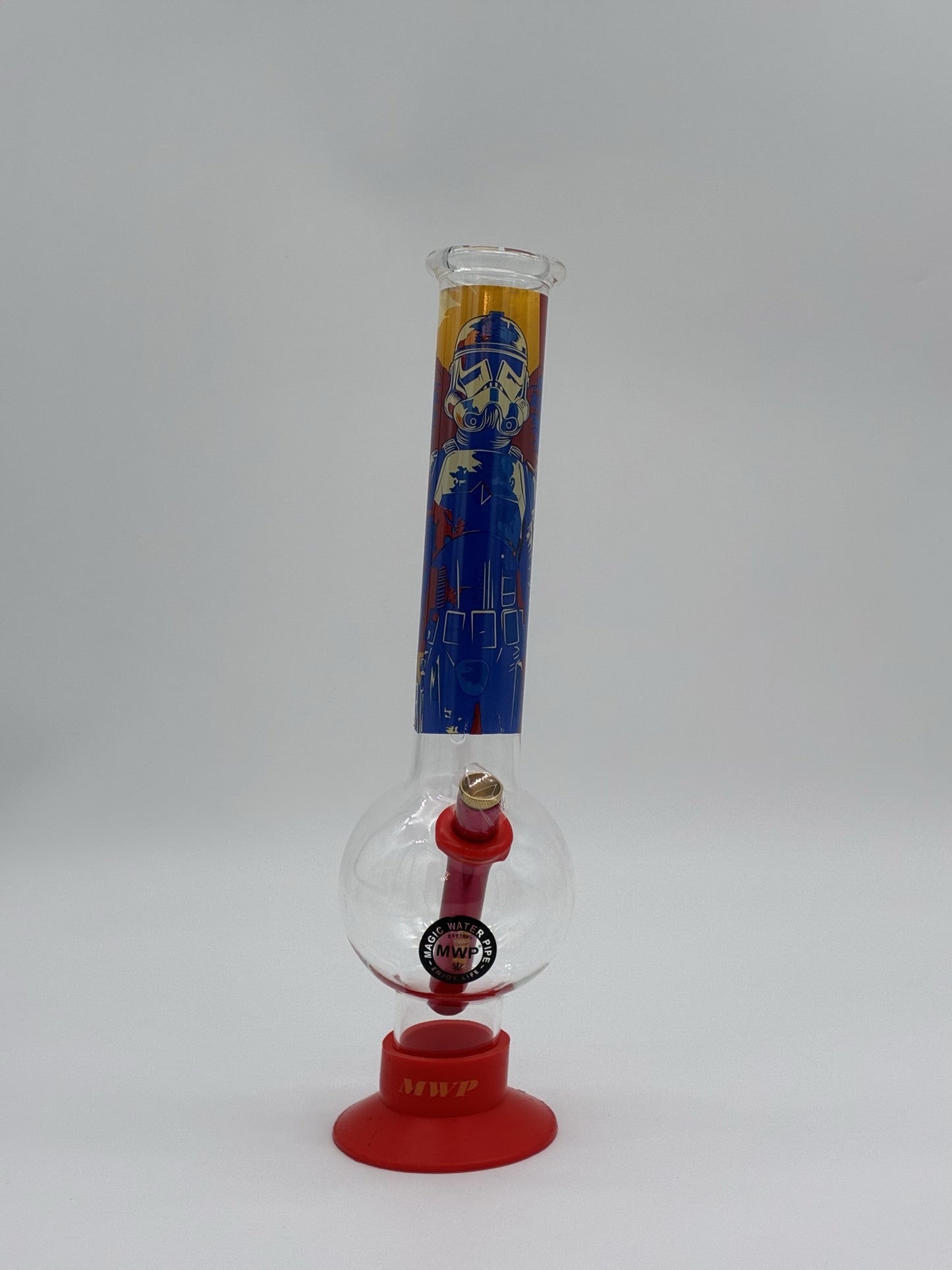 MWP XL Bent Bubble Bong 35cm Storm trooper