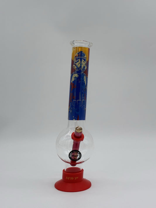 MWP XL Bent Bubble Bong 35cm Storm trooper