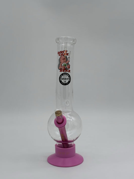 Mwp Large Bent Bubble Bong 30cm Pink Care Bear