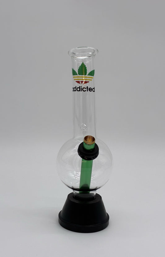 Pyrex Medium Bonza Bubble Bong 26cm Addicted