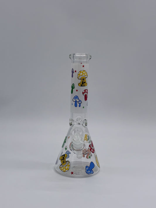Medium Beaker Bong 25cm Mushroom