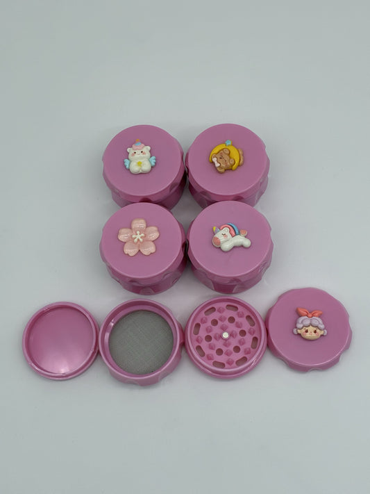 Baked Bunny Plastic Grinder 4pcs 60mm