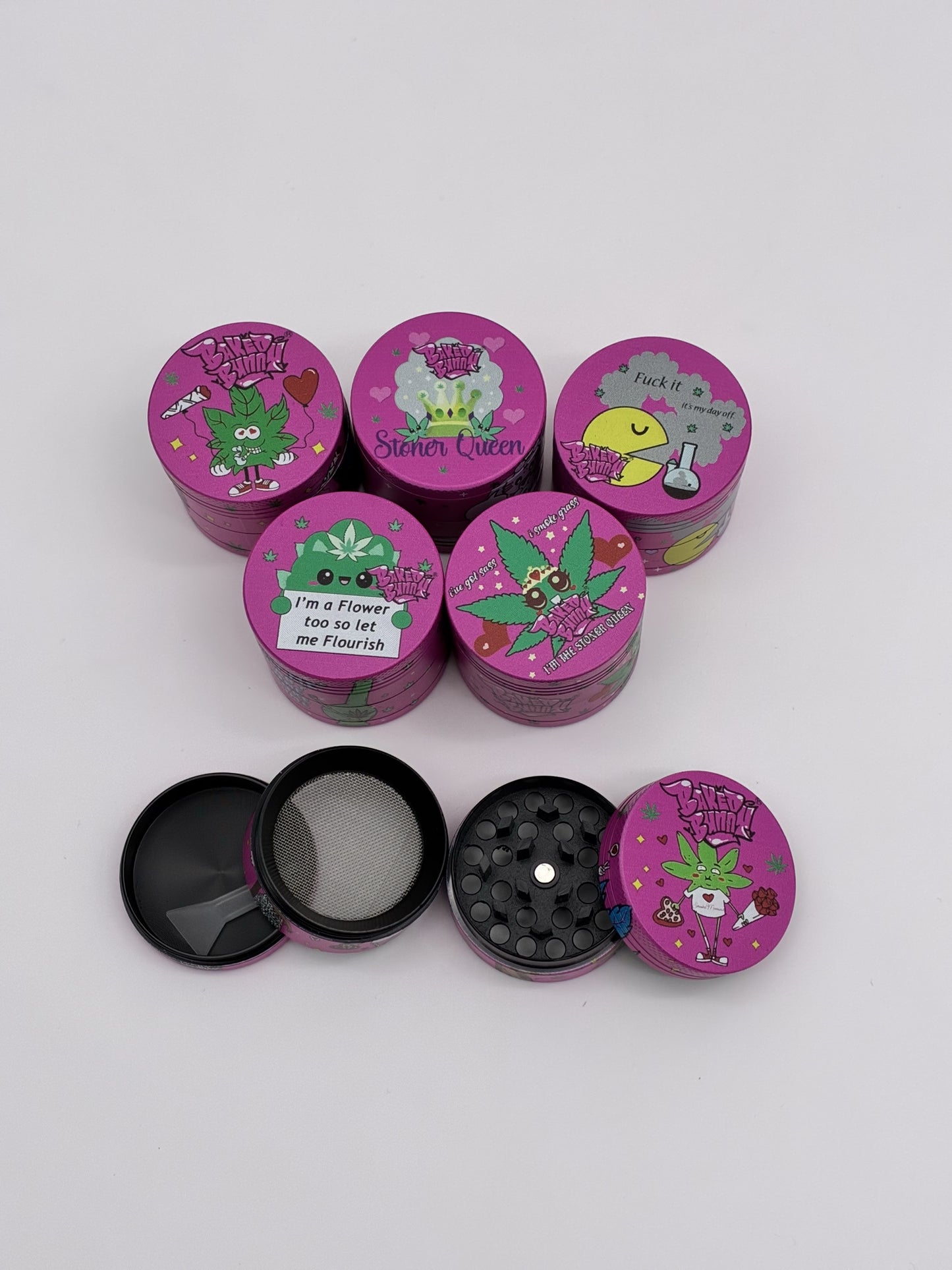 Metal Grinder 4pcs 40mm Stoner Queen