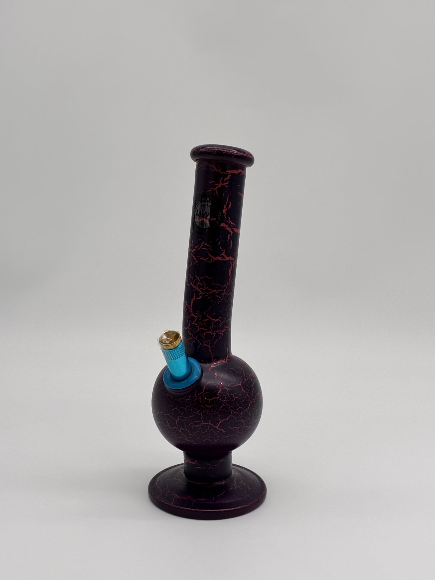 MWP Medium Bonza Bubble Bong 28cm Red Crackle