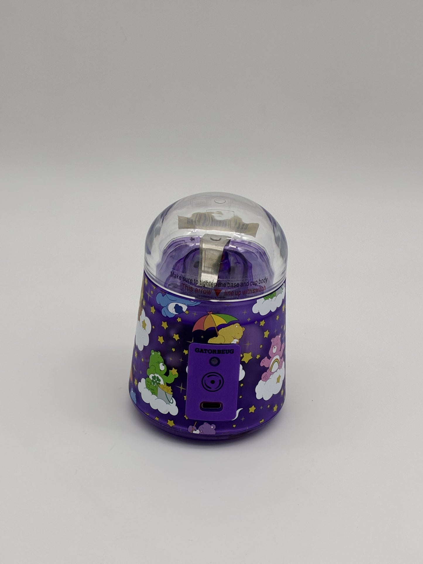 Gatorbeug Mini Muzz Care Bear Purple Glow