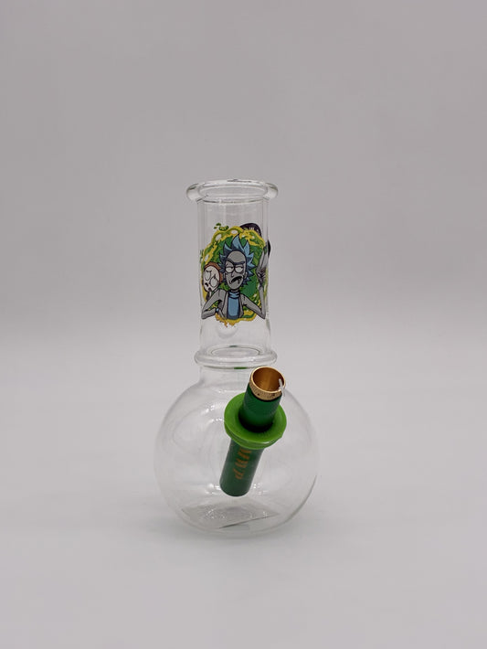 MWP Small Bonza Bubble Bong 15cm Rick and Morty