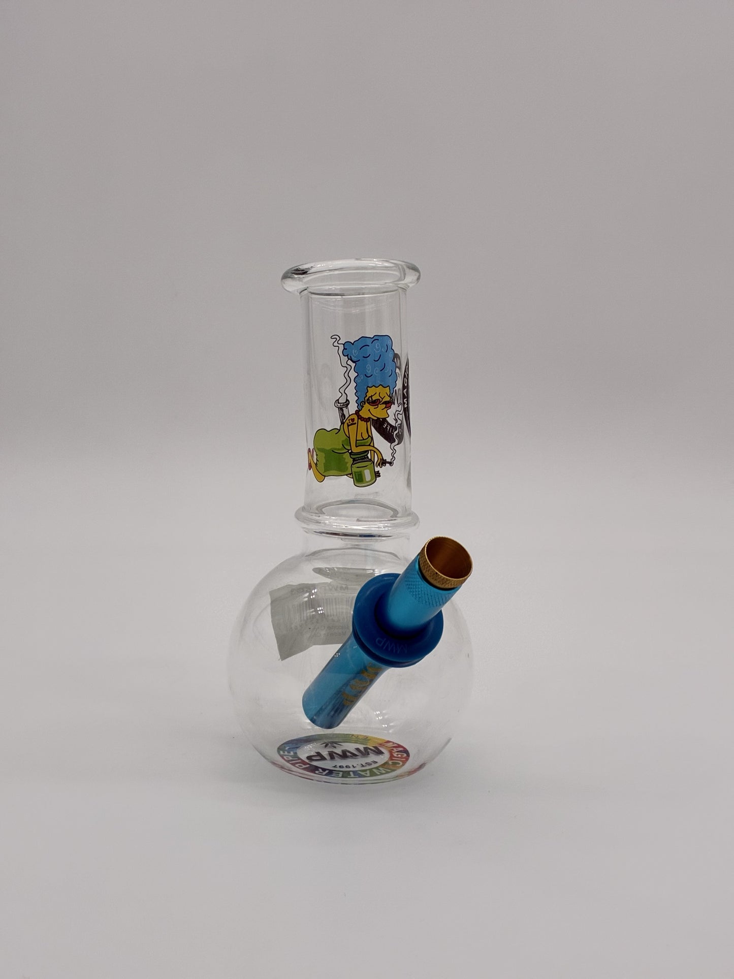 MWP Small Bent Bonza Bubble Bong 15cm Marge Simpson