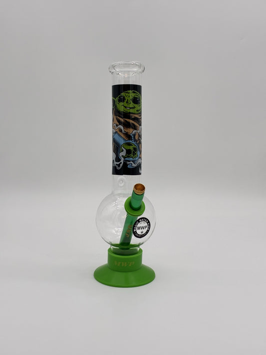 MWP Large Bent Bubble Bong 30cm Baby Yoda