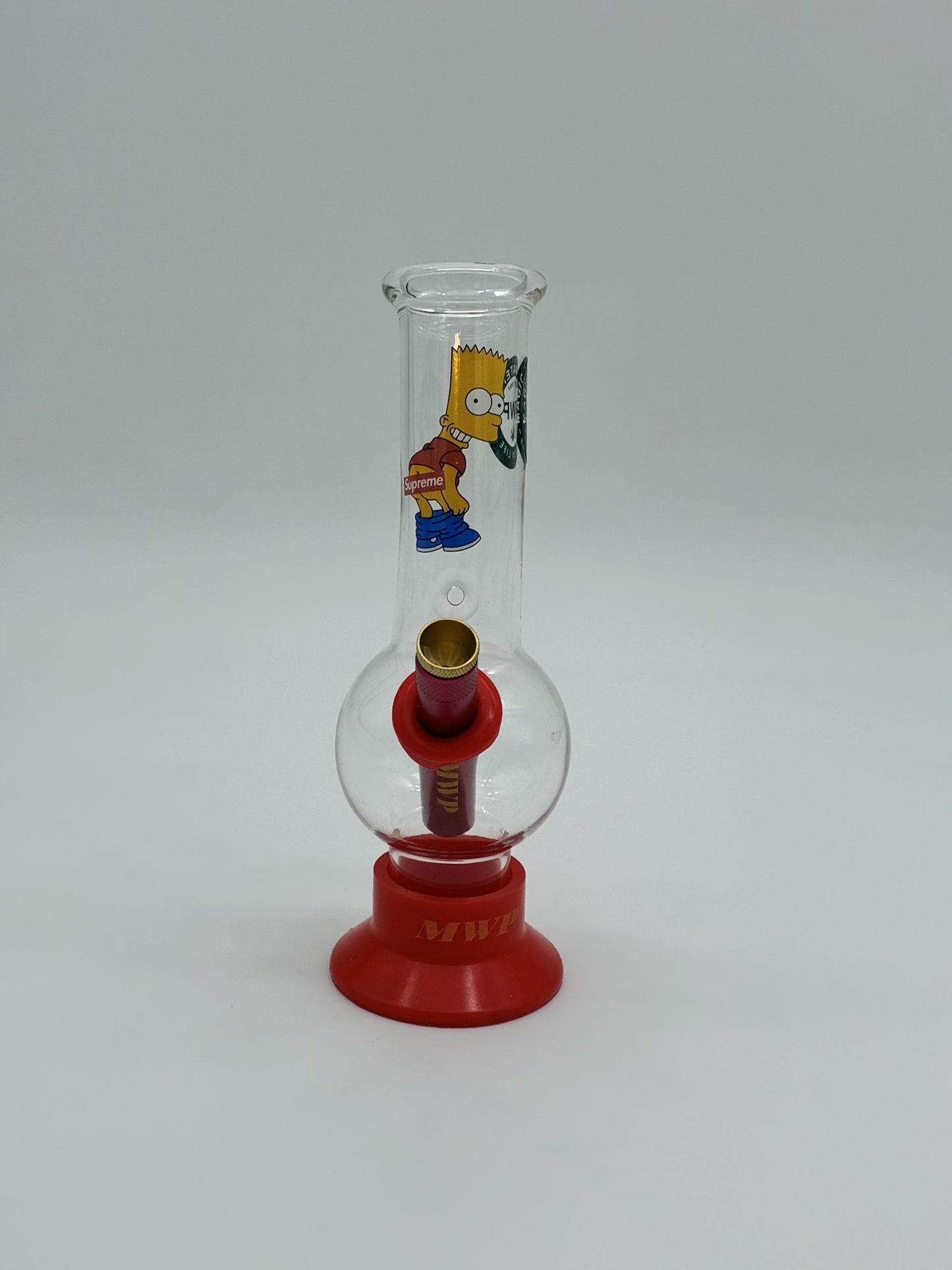 MWP Small Bonza Bubble Bong 20cm Bart Simpson