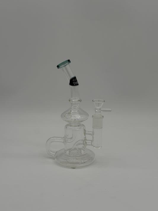 Stone Age Medium Recycler Bong 22cm Clear