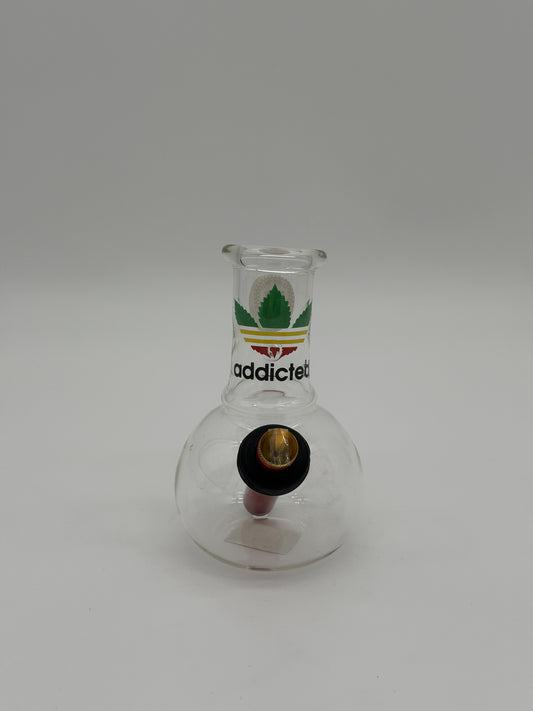 Pyrex Small Bonza Bubble Bong 14cm Addicted